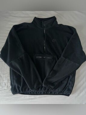 Nike Men’s Club Black Half-Zip Fleece Pullover (Large)